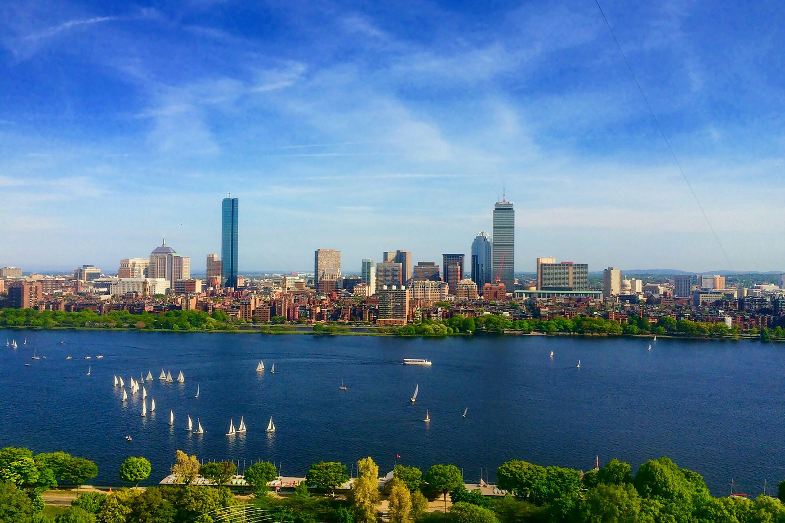 Skyline of Boston at noon