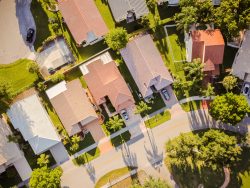 Aerial view of Deerfield Beach, FL, USA
