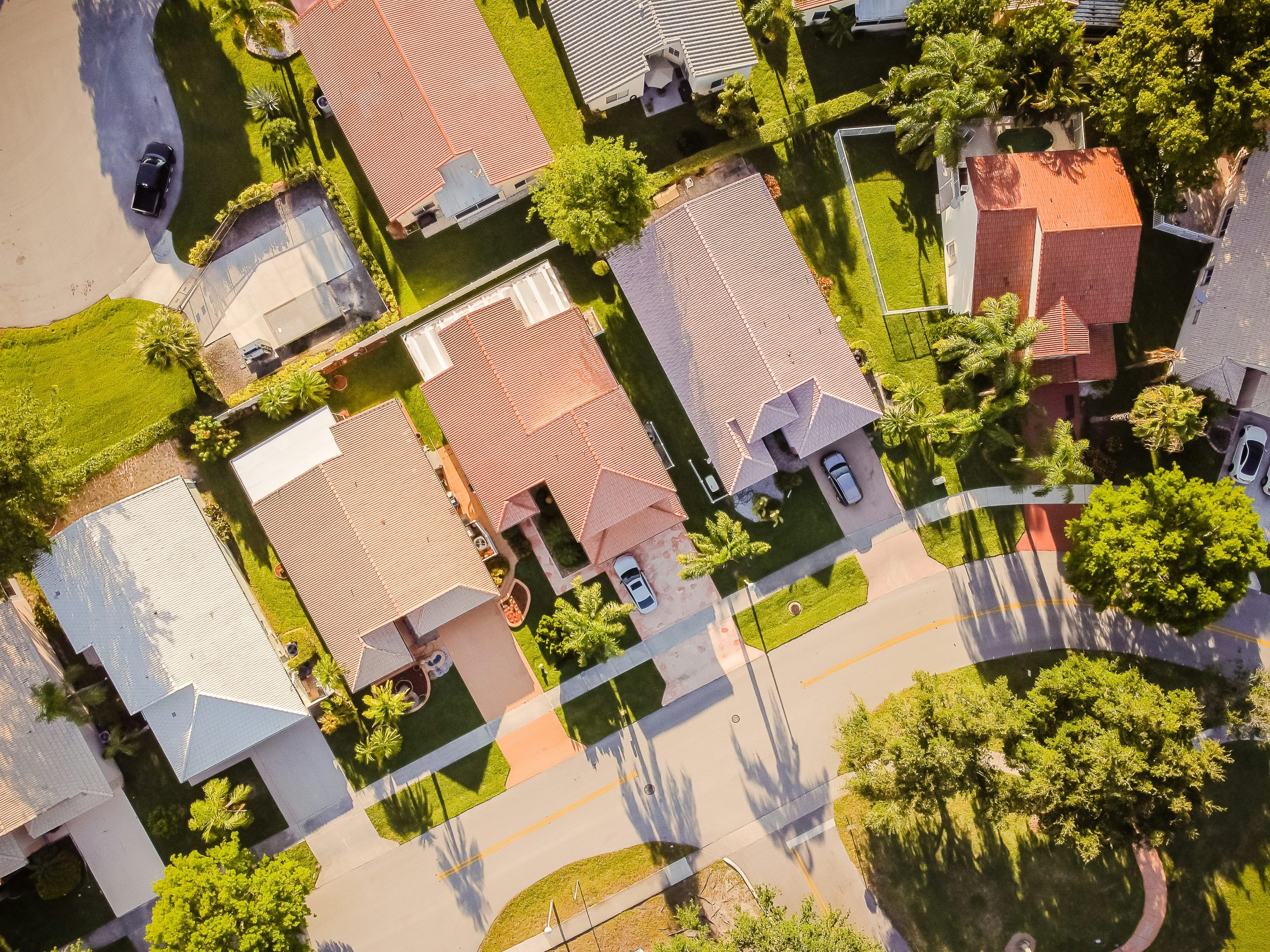 Aerial view of Deerfield Beach, FL, USA