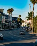 A road in West Hollywood, California