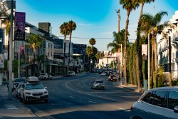 A road in West Hollywood, California
